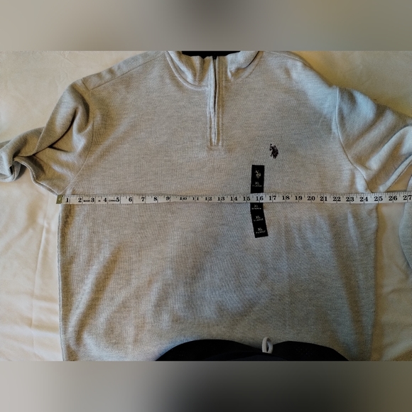 Men's U.S. Polo Assn. Flatback Quarter-Zip Long Sleeve Pullover - NWTs - Picture 3 of 7